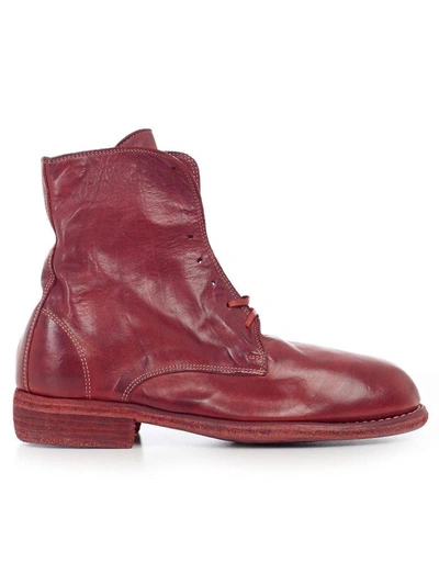 Shop Guidi Boots In T Red