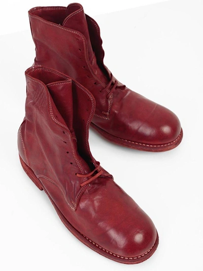 Shop Guidi Boots In T Red