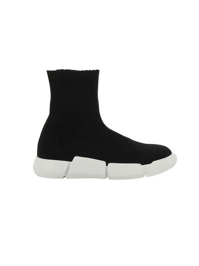 Shop Elena Iachi Sock Slip-on Sneakers In Black