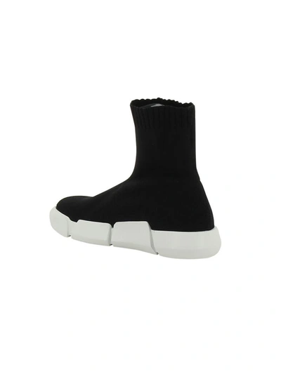 Shop Elena Iachi Sock Slip-on Sneakers In Black