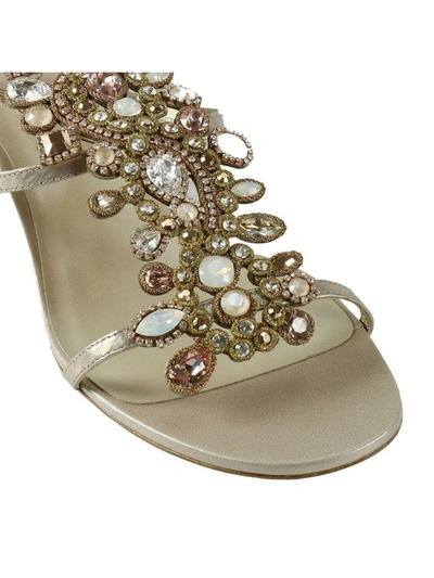 Shop René Caovilla Heeled Sandals Shoes Women Rene Caovilla In Platinum