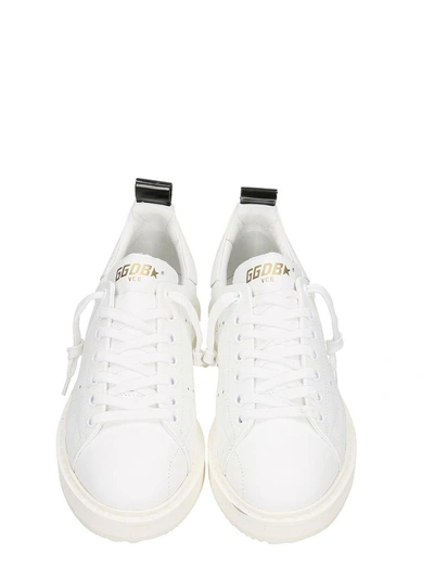 Shop Golden Goose Starter White Leather Sneakers