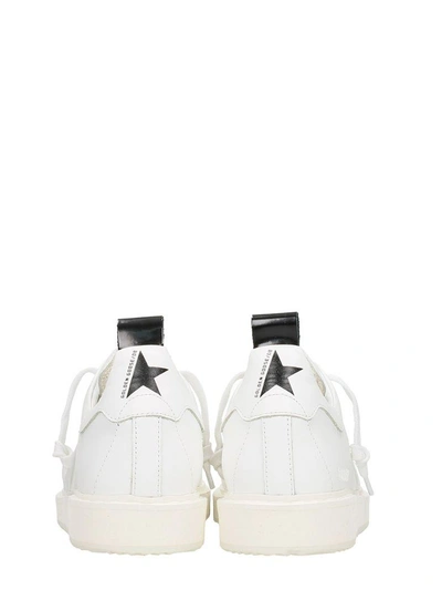 Shop Golden Goose Starter White Leather Sneakers