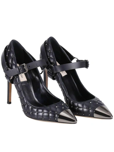 Shop Valentino Pumps Rockstud Spike Mary Jane Pumps With Micro Studs In Black
