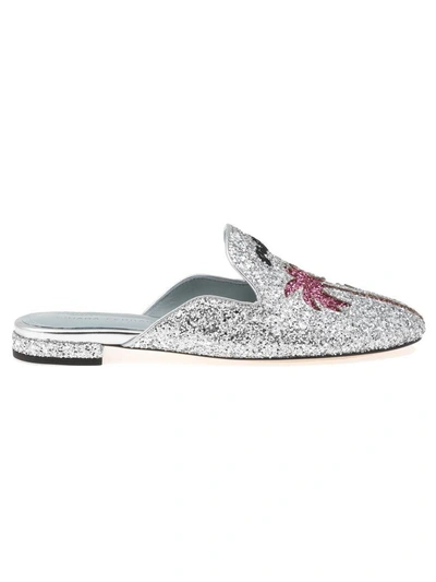 Shop Chiara Ferragni Chiara Suite Mules In Silver