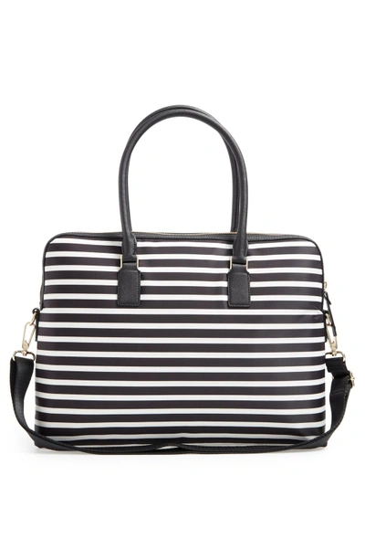 Shop Kate Spade Daveney 15 Inch Laptop Bag - Black In Black/ Cream