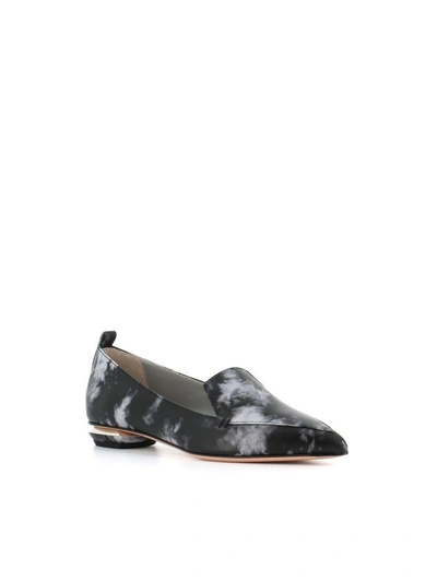 Shop Nicholas Kirkwood "beya" Loafers In Black/grey