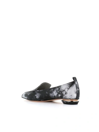 Shop Nicholas Kirkwood "beya" Loafers In Black/grey
