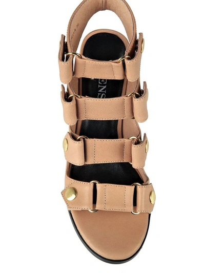 Shop Senso Stella Leather Strappy Sandals In Beige
