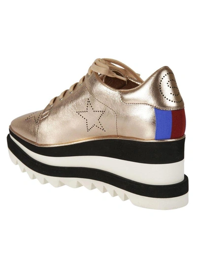Shop Stella Mccartney Elyse Platform Sneakers In Gold