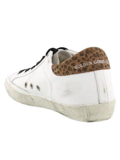 Shop Golden Goose Superstar Sneaker In White Leopard Skate