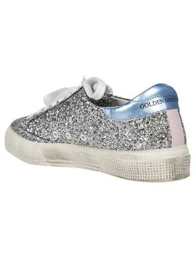 Shop Golden Goose Glitter Superstar Sneakers In Rosso