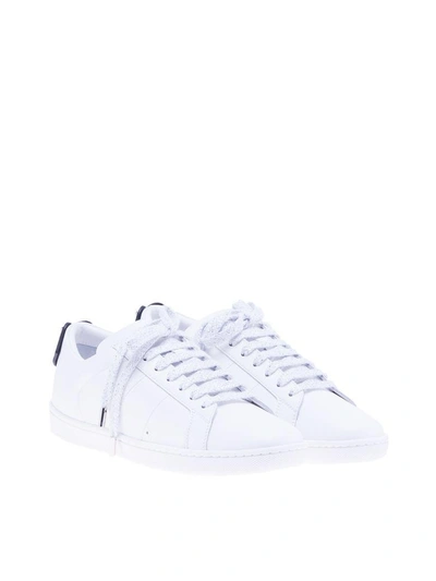 Shop Saint Laurent Signature Court Classic Sl-01 Lips Sneakers In White