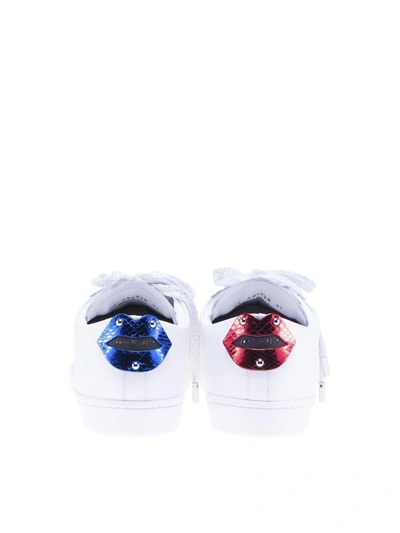 Shop Saint Laurent Signature Court Classic Sl-01 Lips Sneakers In White