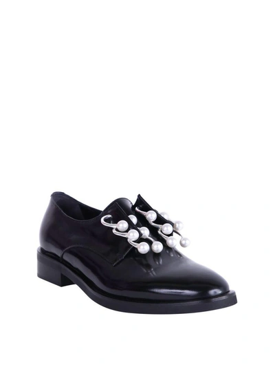 Shop Coliac Anello Leather Shoes In Nero
