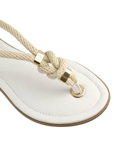 Shop Michael Michael Kors Flat Sandals Shoes Women  In White