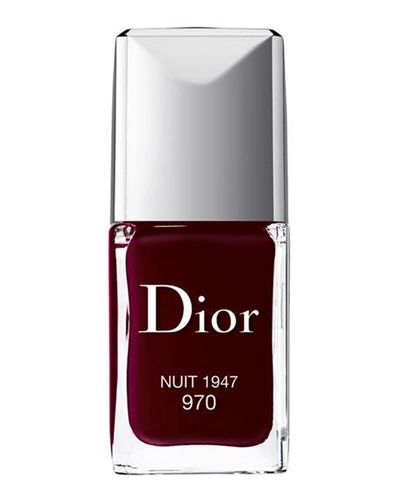 Shop Dior Vernis Couture Color, Gel Shine Long Wear Nail Lacquer In 970 Nuit 1947
