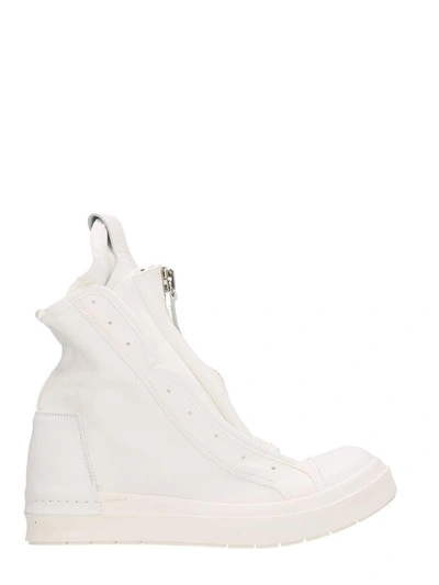 Shop Cinzia Araia Zip Hi-top Sneakers In White