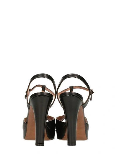 Shop L'autre Chose Plateau Black Sandals