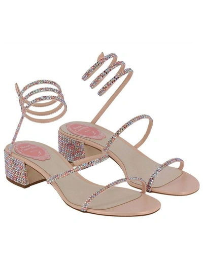 Shop René Caovilla Heeled Sandals Shoes Women Rene Caovilla In Powder