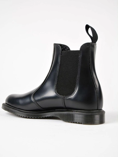 Shop Dr. Martens' Flora Polished Ankle Boots In Black