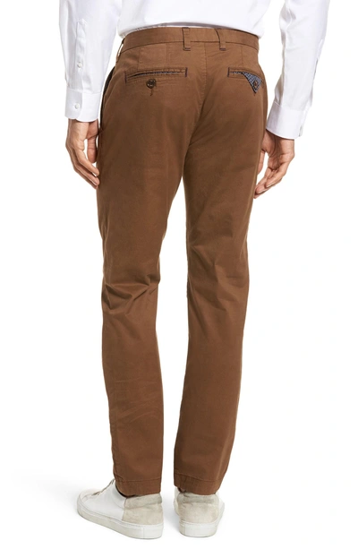 Shop Ted Baker Procor Slim Fit Chino Pants In Tan