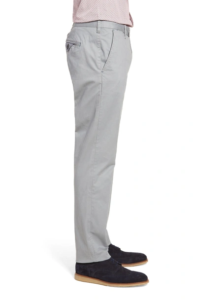 Shop Ted Baker Procor Slim Fit Chino Pants In Light Grey