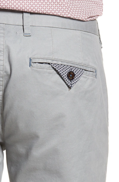 Shop Ted Baker Procor Slim Fit Chino Pants In Light Grey