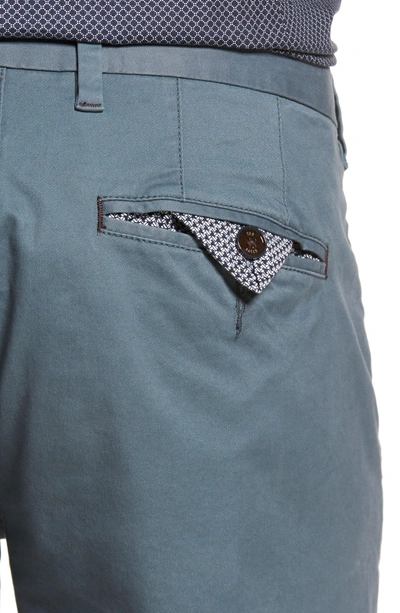 Shop Ted Baker Procor Slim Fit Chino Pants In Teal