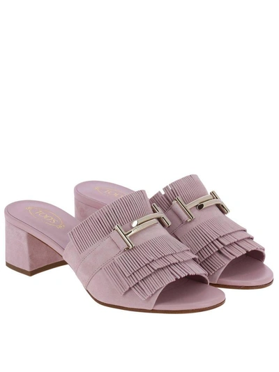 Shop Tod's Heeled Sandals Shoes Women  In Pink