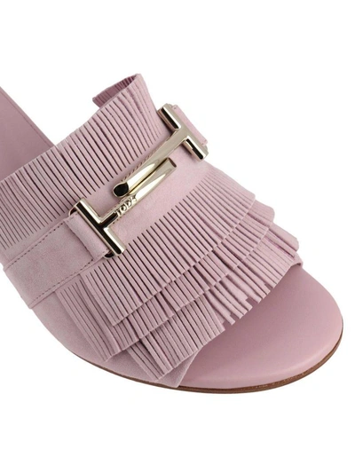 Shop Tod's Heeled Sandals Shoes Women  In Pink