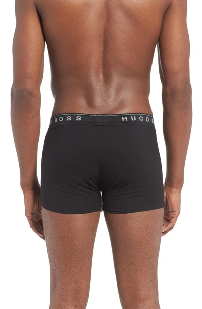 Shop Hugo Boss 3-pack Cotton Trunks In Open Grey