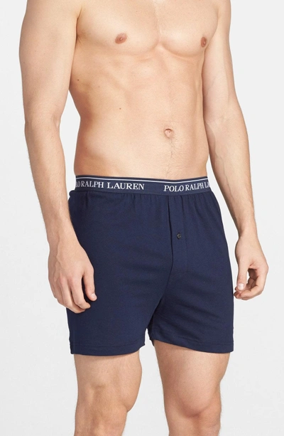 Shop Polo Ralph Lauren 3-pack Boxers In Blue Assorted