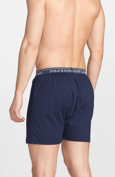 Shop Polo Ralph Lauren 3-pack Boxers In Blue Assorted