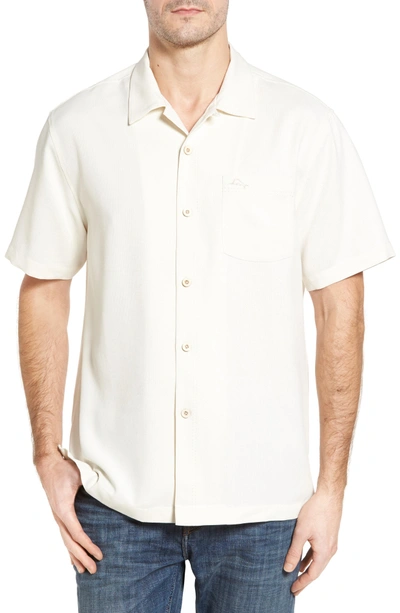 Shop Tommy Bahama Royal Bermuda Silk Blend Camp Shirt In Continental