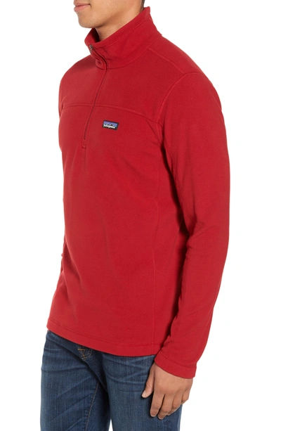 Shop Patagonia Fleece Pullover In Classic Red