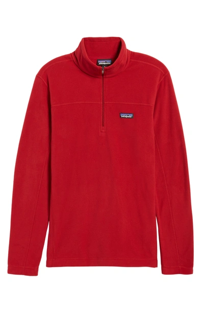 Shop Patagonia Fleece Pullover In Classic Red