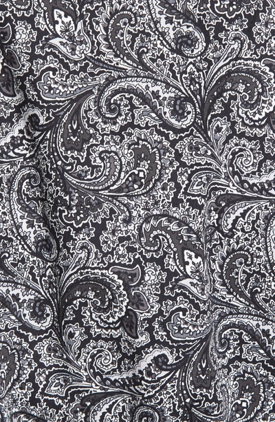 Shop Majestic Starling Robe In Black Paisley