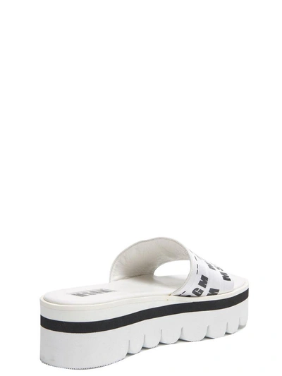 Shop Msgm Slides In Black&white