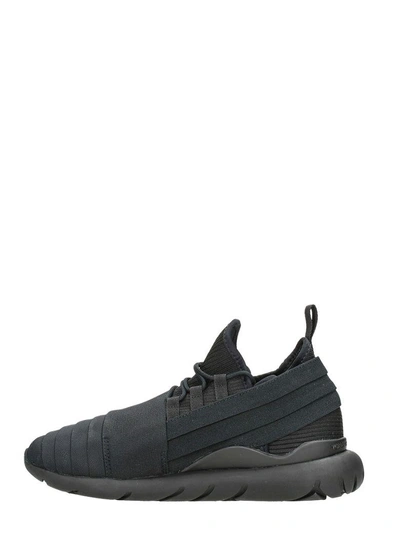 Shop Y-3 Qasa Elle Lace Black Fabric Sneakers