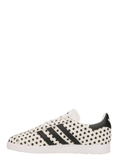 Shop Adidas Originals Gazelle W In Black And White Suede Sneakers