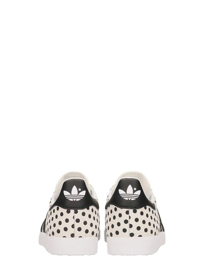 Shop Adidas Originals Gazelle W In Black And White Suede Sneakers