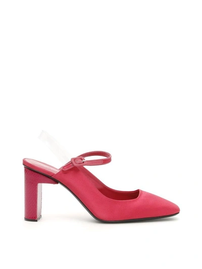 Shop Alyx Squared Pointy Slingbacks In Pink (pink)