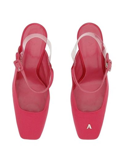 Shop Alyx Squared Pointy Slingbacks In Pink (pink)