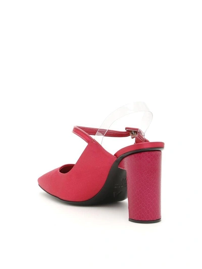 Shop Alyx Squared Pointy Slingbacks In Pink (pink)