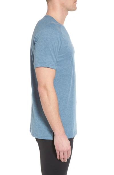 Shop Alo Yoga The Triumph Crewneck T-shirt In Denim Triblend