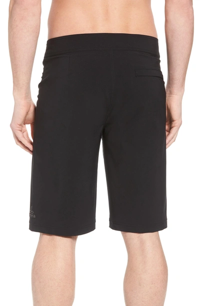 Shop Prana 'sediment' Stretch Board Shorts In Black