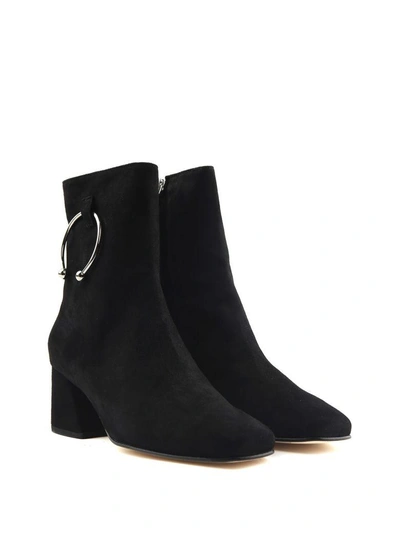 Shop Dorateymur Nizip Embellished Suede Ankle Boots In Black