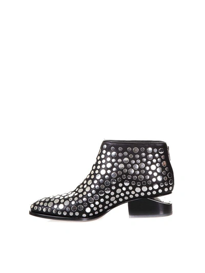 Shop Alexander Wang Kori Studded Leather Ankle Boots In Black