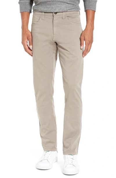 Shop Gucci 1946 'sunny' Slim Fit Stretch Twill Pants In Dusty Silver